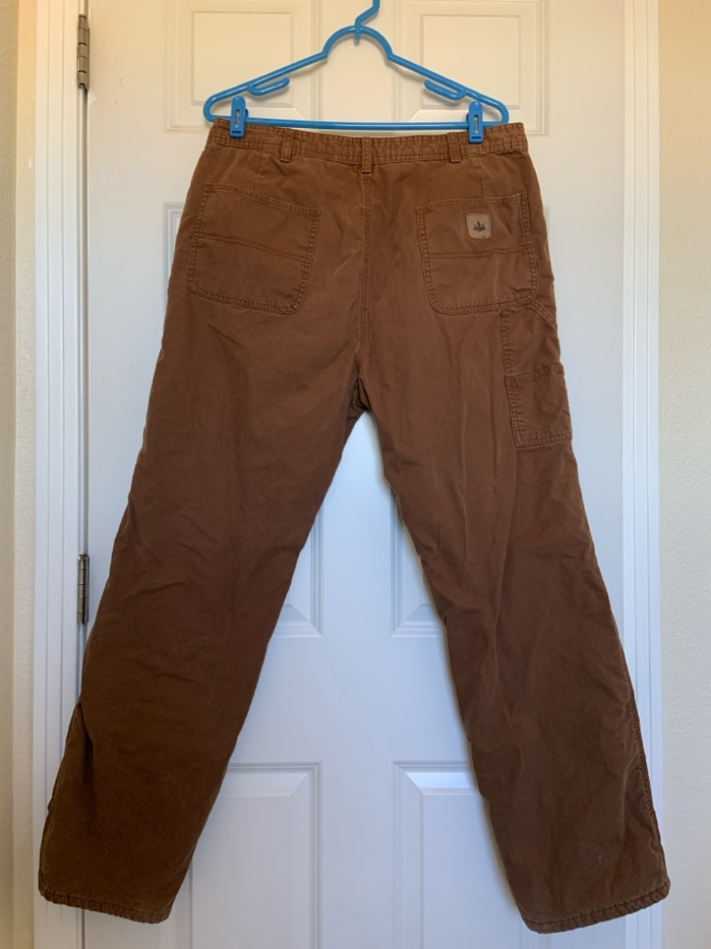 Field & Stream Men's Fleece Lined Cargo Work Pants in Brown Size 36x32